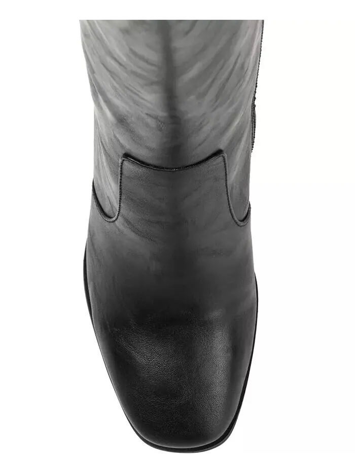 Женские сапоги Karima Extra Wide Calf до колена Journee Collection — изображение 4 из 9, черный