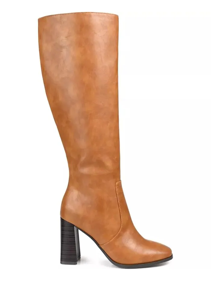 Женские сапоги Karima Extra Wide Calf до колена Journee Collection — изображение 6 из 9, черный