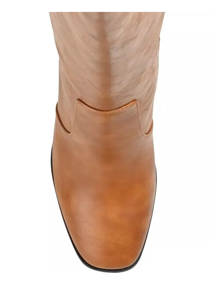 Женские сапоги Karima Extra Wide Calf до колена Journee Collection — изображение 7 из 9, черный