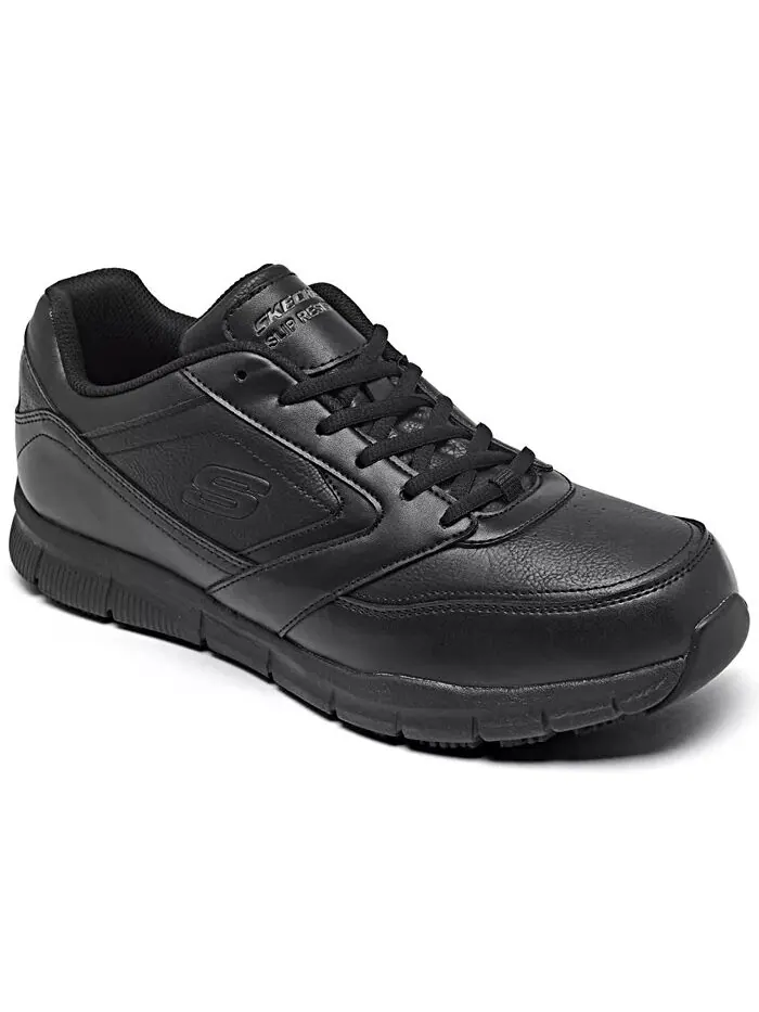 Мужские рабочие кроссовки свободного кроя Nampa Slip Resistant Work Casual от Finish Line Skechers