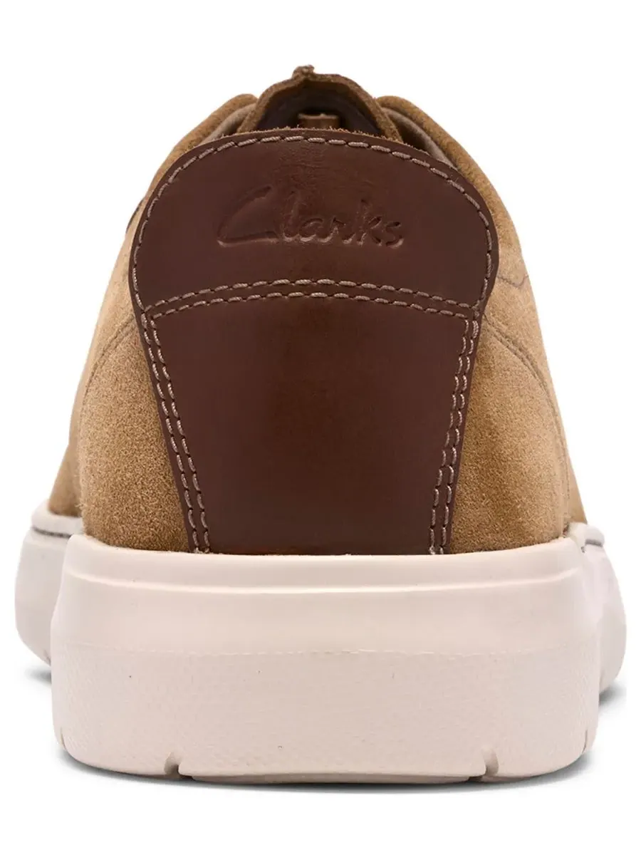 Туфли мужские Clarks Flexwell Tie, замша — изображение 3 из 6, песочный