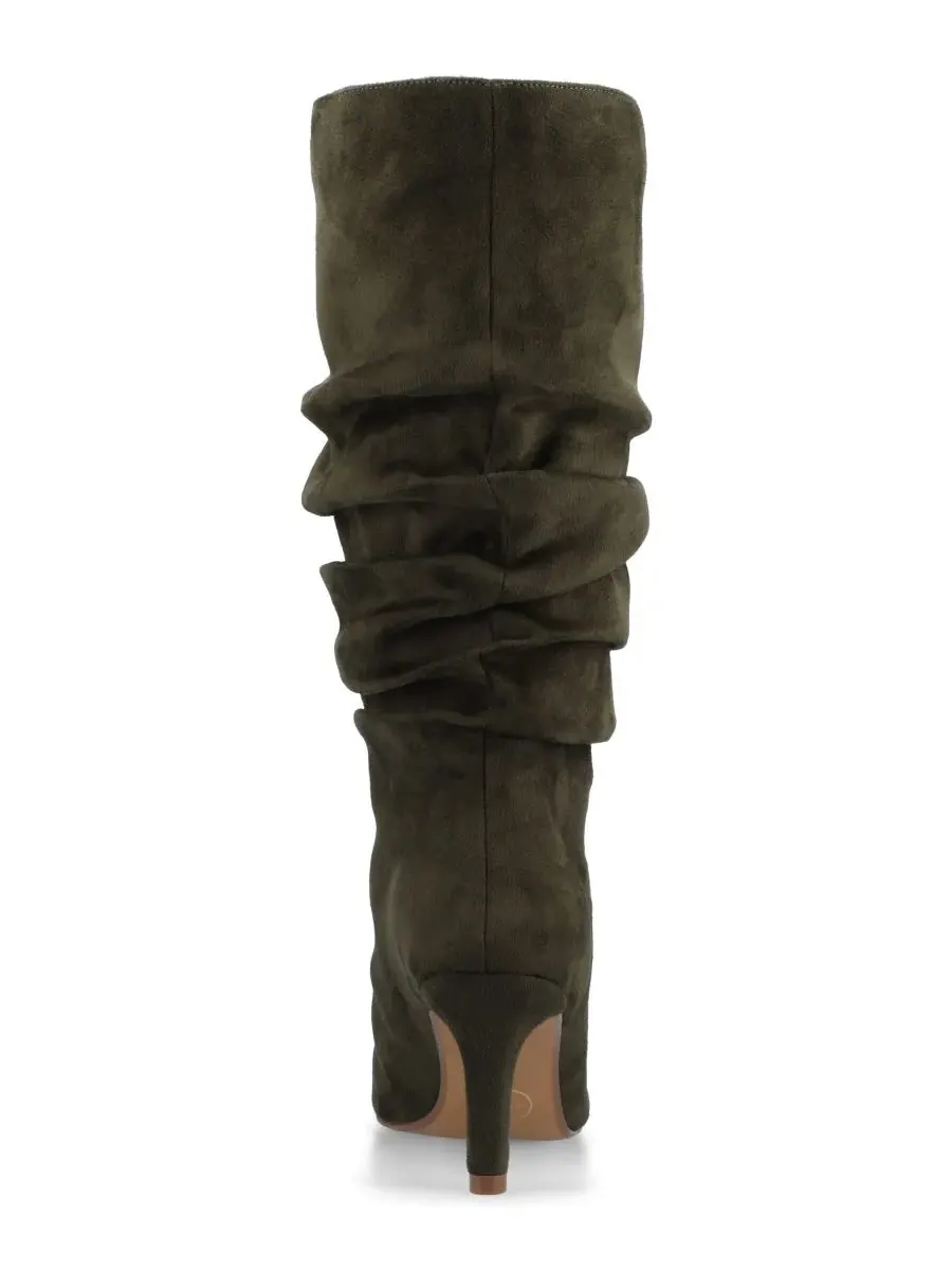 Женские сапоги Sonnet Slouchy Dress Boots Journee Collection — изображение 3 из 5, оливковый