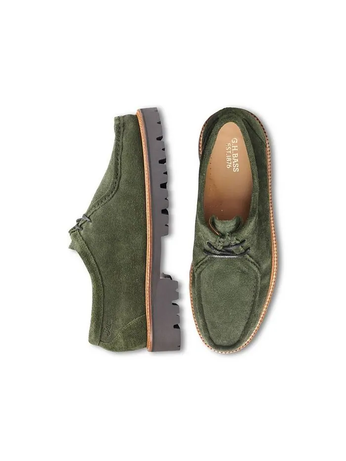 Мужские лоферы GHBASS Wallace Moc, сшитые вручную GH Bass — изображение 6 из 8, зеленый