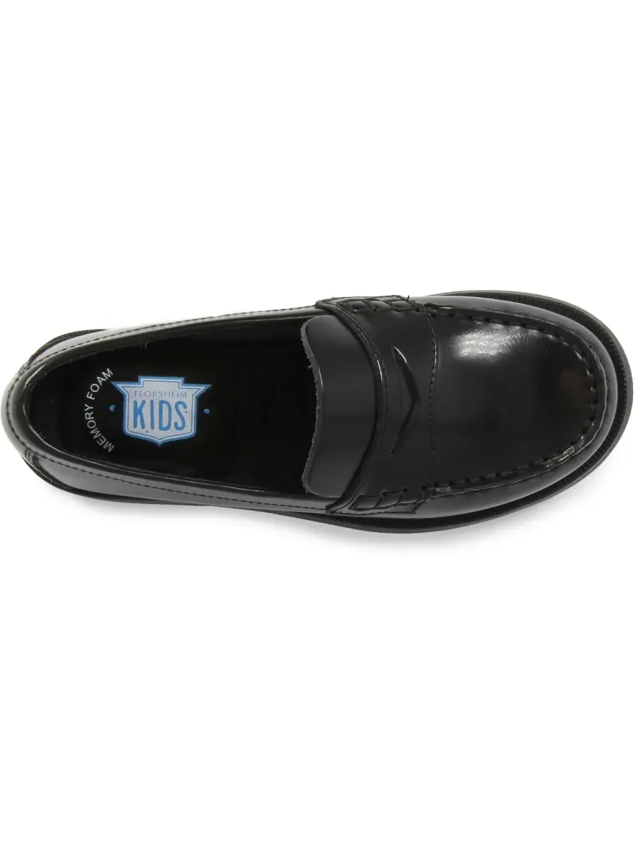 Детские лоферы для игры в крокет "Маленький мальчик" (Penny Loafer JR. Shoes) Florsheim — изображение 6 из 7, черный