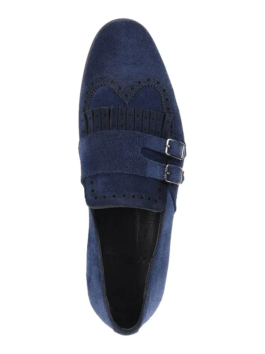 Туфли монахи VELLAPAIS Nexus Double Monk Wingtip Slip-On — изображение 4 из 5, темно-синий