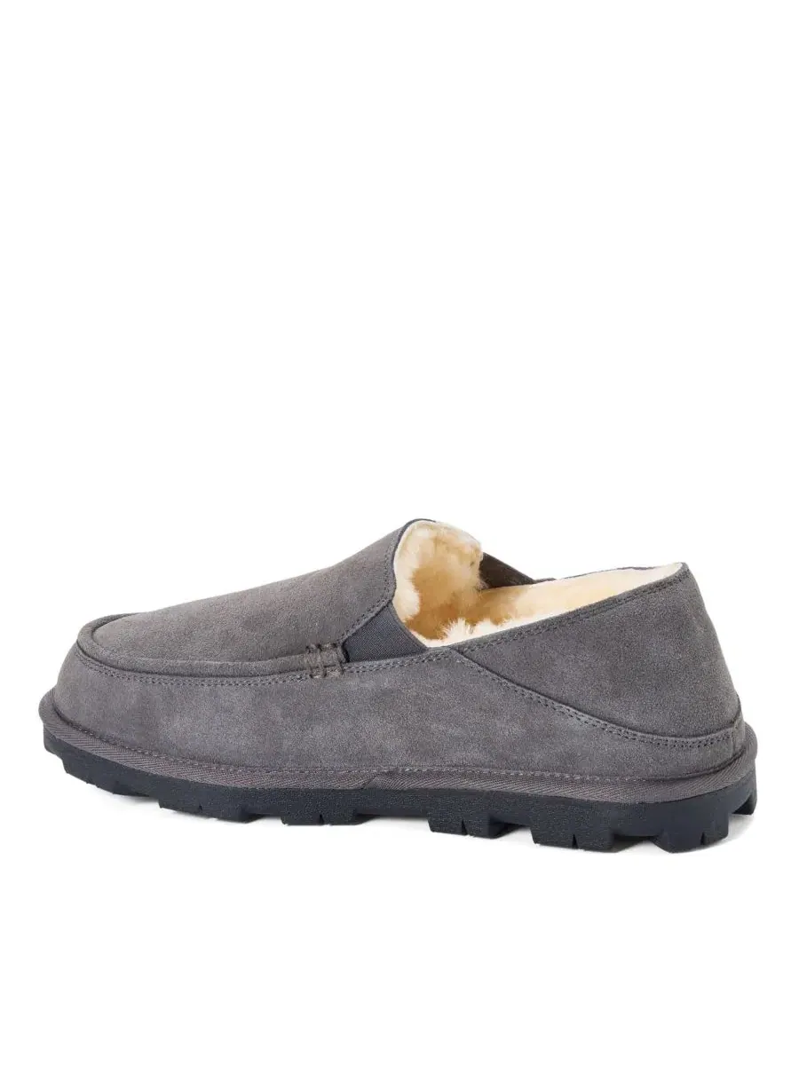 Мужские тапочки-лоферы Shepparton Loafer Water Repellent Slippers Dearfoams — изображение 6 из 7, серый