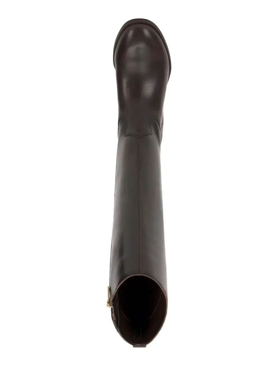 Ботинки-жокеи Bercla с полной молнией Vince Camuto, Aged Bourbon Leather — изображение 6 из 6