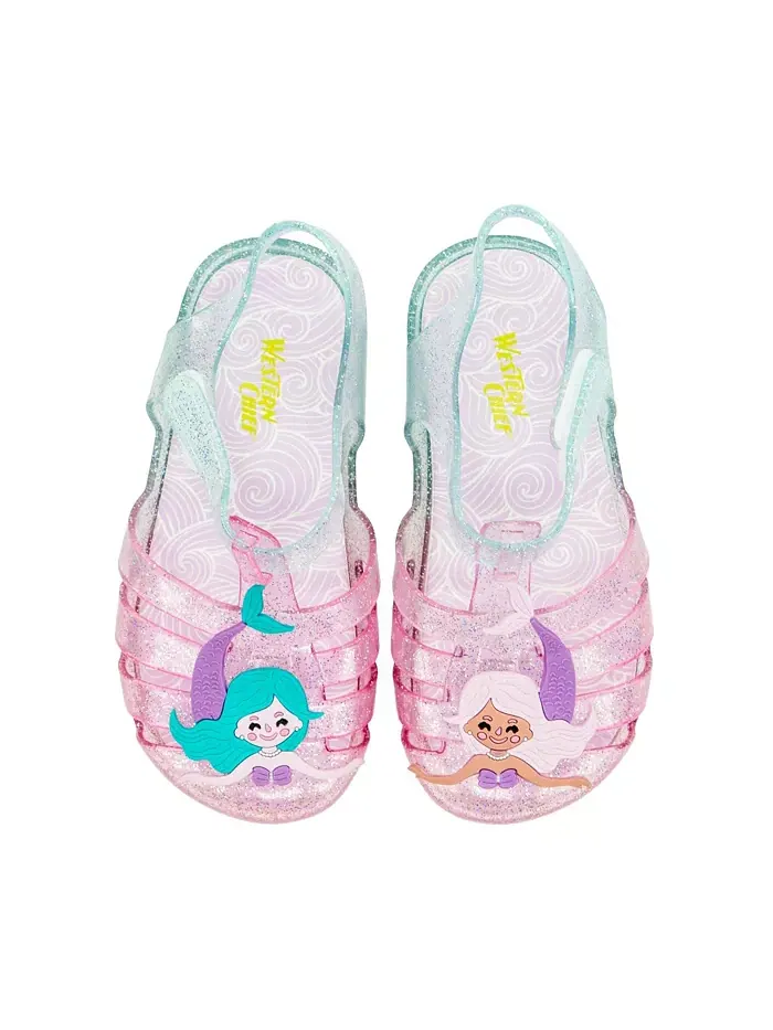 Детские светящиеся босоножки Wonder Everglitter Mermaid Western Chief — изображение 3 из 4, мульти