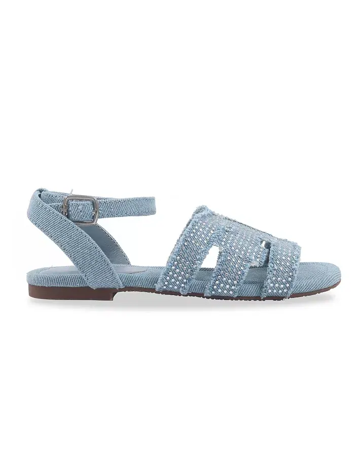Сандалии Bella Bay Denim Bay для девочек и подростков Sam Edelman — изображение 2 из 7, джинсовый синий