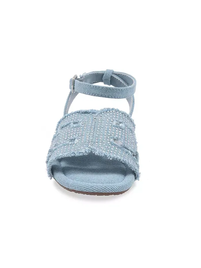 Сандалии Bella Bay Denim Bay для девочек и подростков Sam Edelman — изображение 3 из 7, джинсовый синий