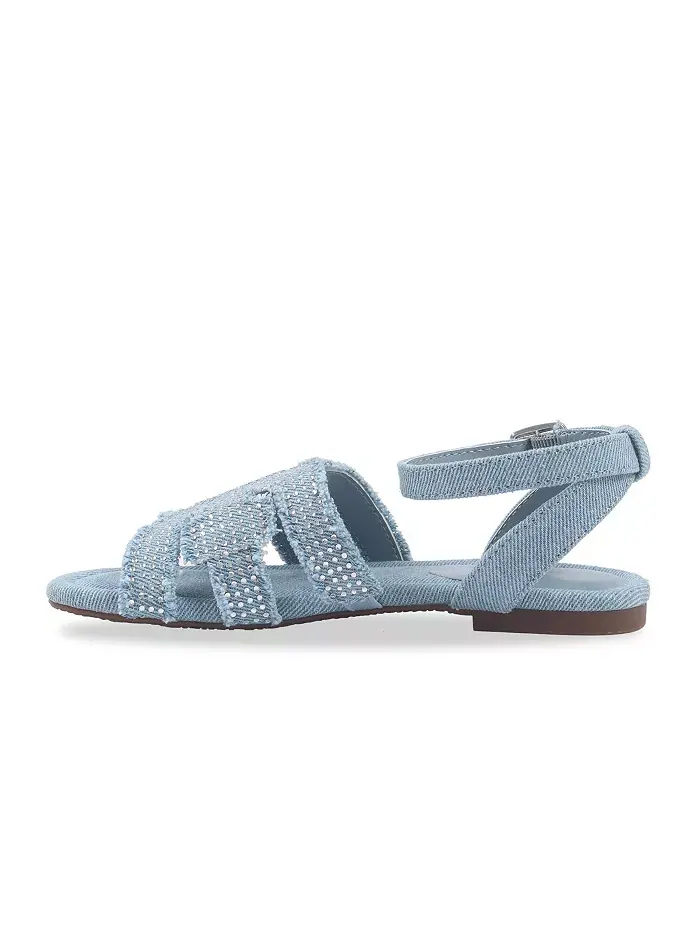 Сандалии Bella Bay Denim Bay для девочек и подростков Sam Edelman — изображение 4 из 7, джинсовый синий