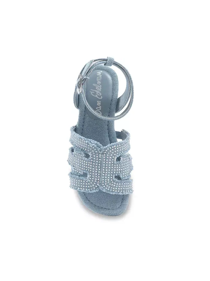 Сандалии Bella Bay Denim Bay для девочек и подростков Sam Edelman — изображение 6 из 7, джинсовый синий