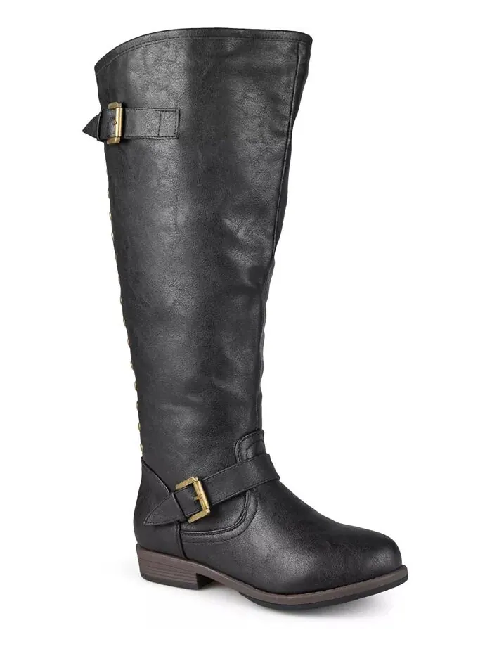 Женские сапоги Spokane Wide Calf с высокими коленями для верховой езды Journee Collection