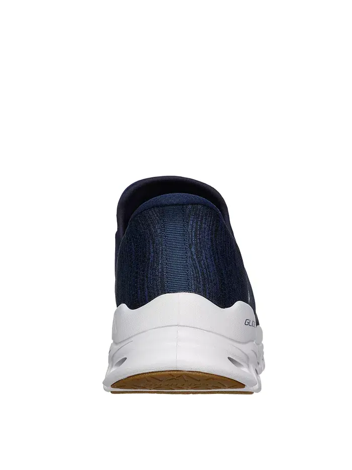 Мужские слипоны Glide-Step - Zefyr повседневные кроссовки от Finish Line Skechers — изображение 4 из 10, темно-синий