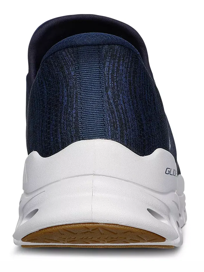 Мужские слипоны Glide-Step - Zefyr повседневные кроссовки от Finish Line Skechers — изображение 8 из 10, темно-синий