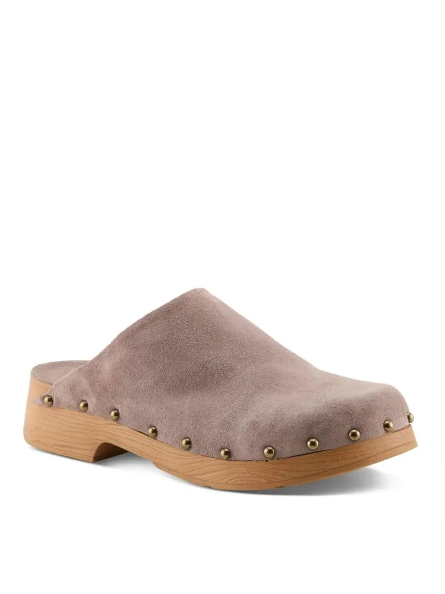 Закрытая мюли-сабо Lolarue из замши Spring Step, Lilac Suede