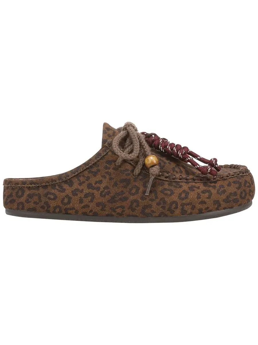 Мюли женские с бисером Cairo Blowfish Malibu, Leopard Print Faux Suede — изображение 2 из 5