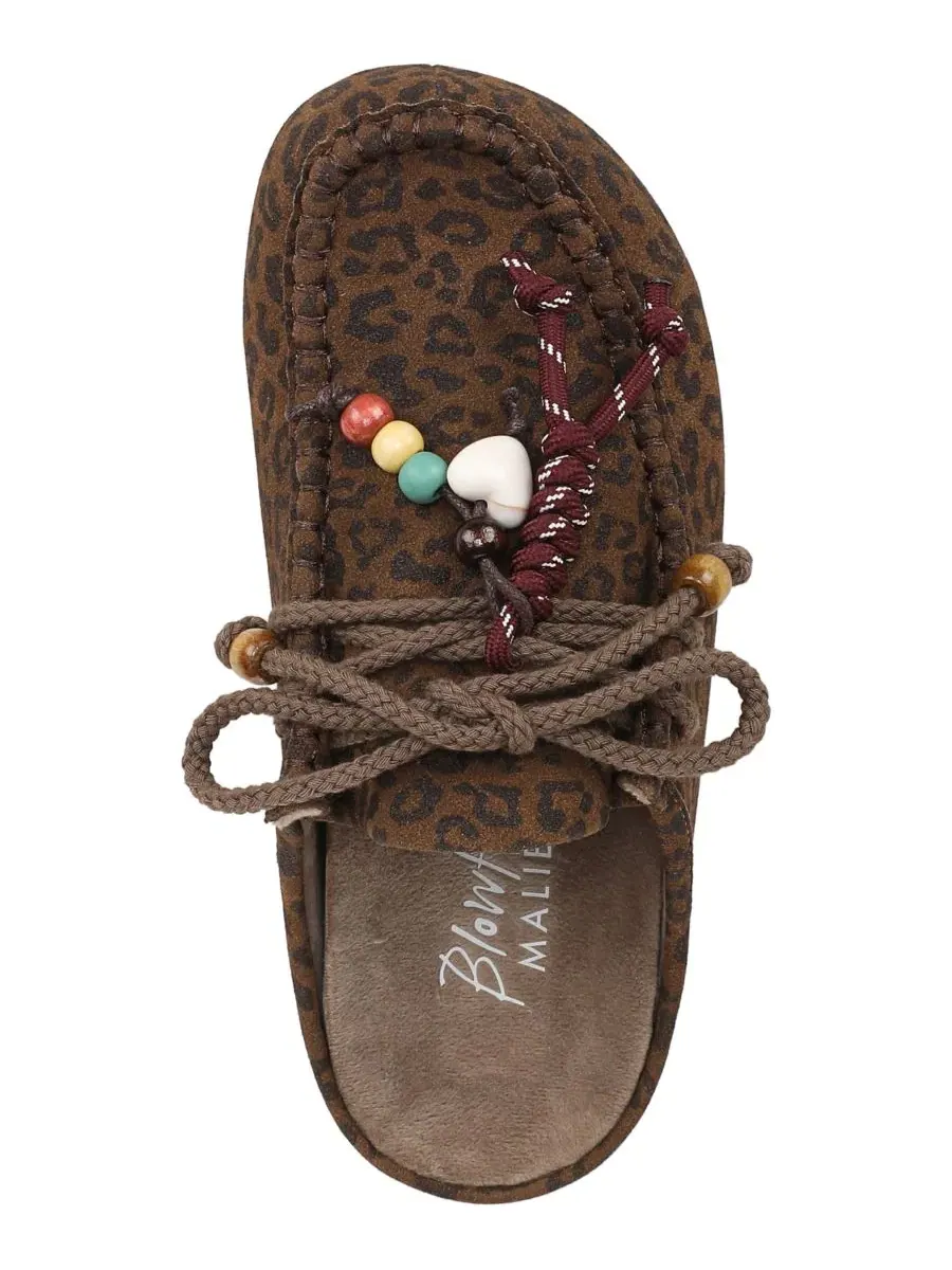Мюли женские с бисером Cairo Blowfish Malibu, Leopard Print Faux Suede — изображение 4 из 5