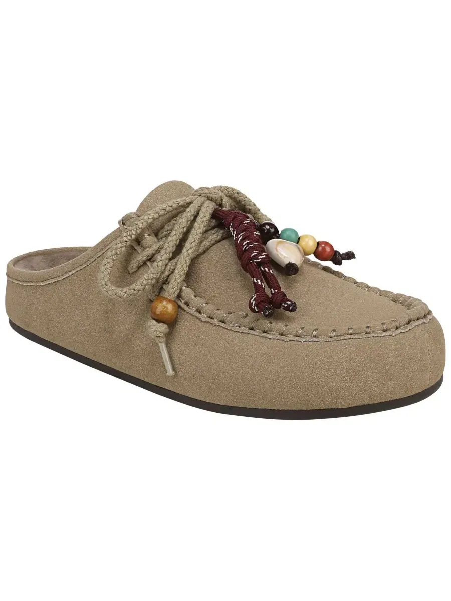 Мюли женские с бусинами Cairo Mule Blowfish Malibu, Taupe Faux Suede