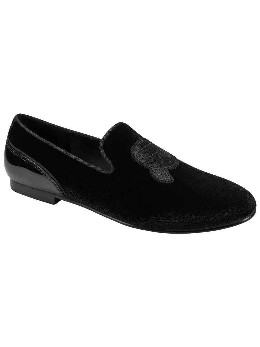 Туфли-слипоны из полиэстера Socha Velvet KARL LAGERFELD PARIS