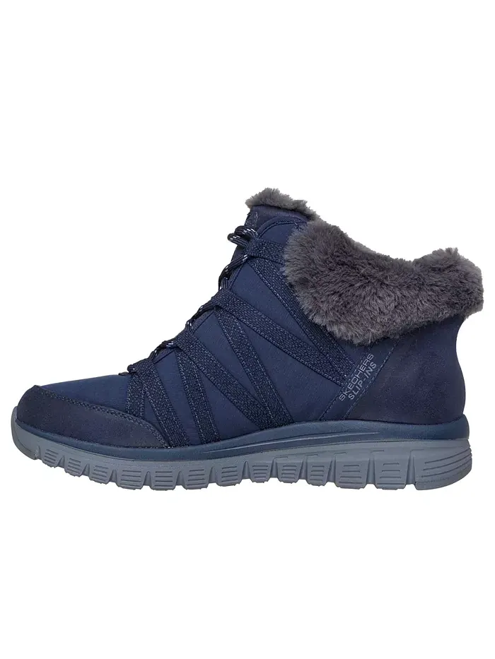 Женские слипоны Graceful - уютные ботильоны для прогулок от Finish Line Skechers — изображение 3 из 6, синий