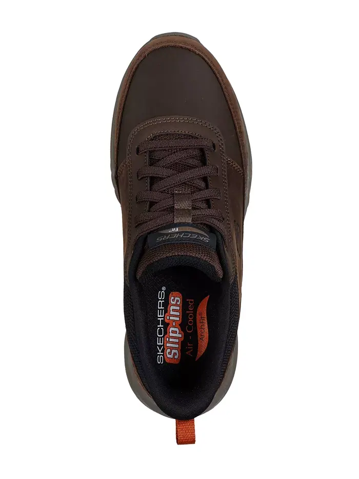 Мужские слипоны Arch Fit Orvan Moxley для ходьбы от Finish Line Skechers — изображение 5 из 6, какао