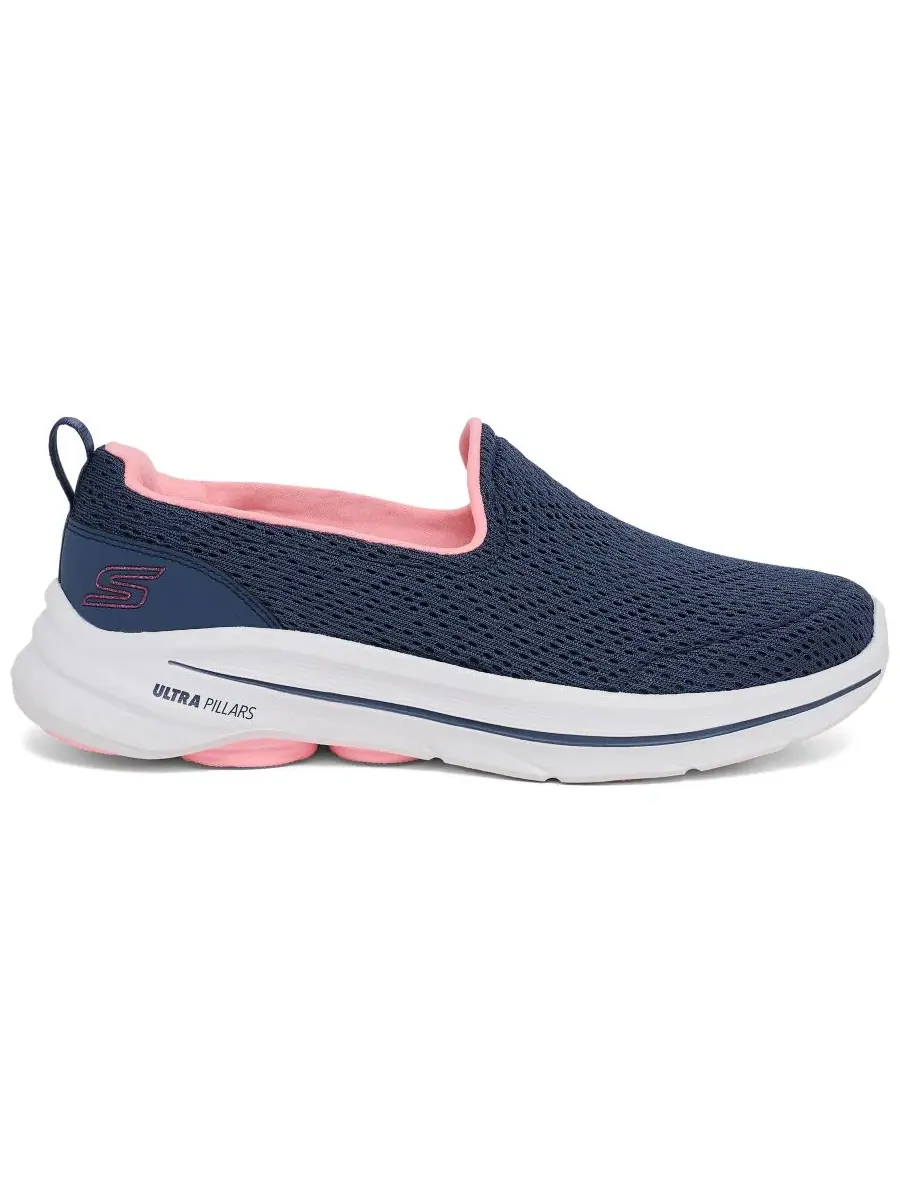 Женские слипоны для ходьбы GO WALK 8 - Julietta Skechers — изображение 3 из 6, темно-синий розовый
