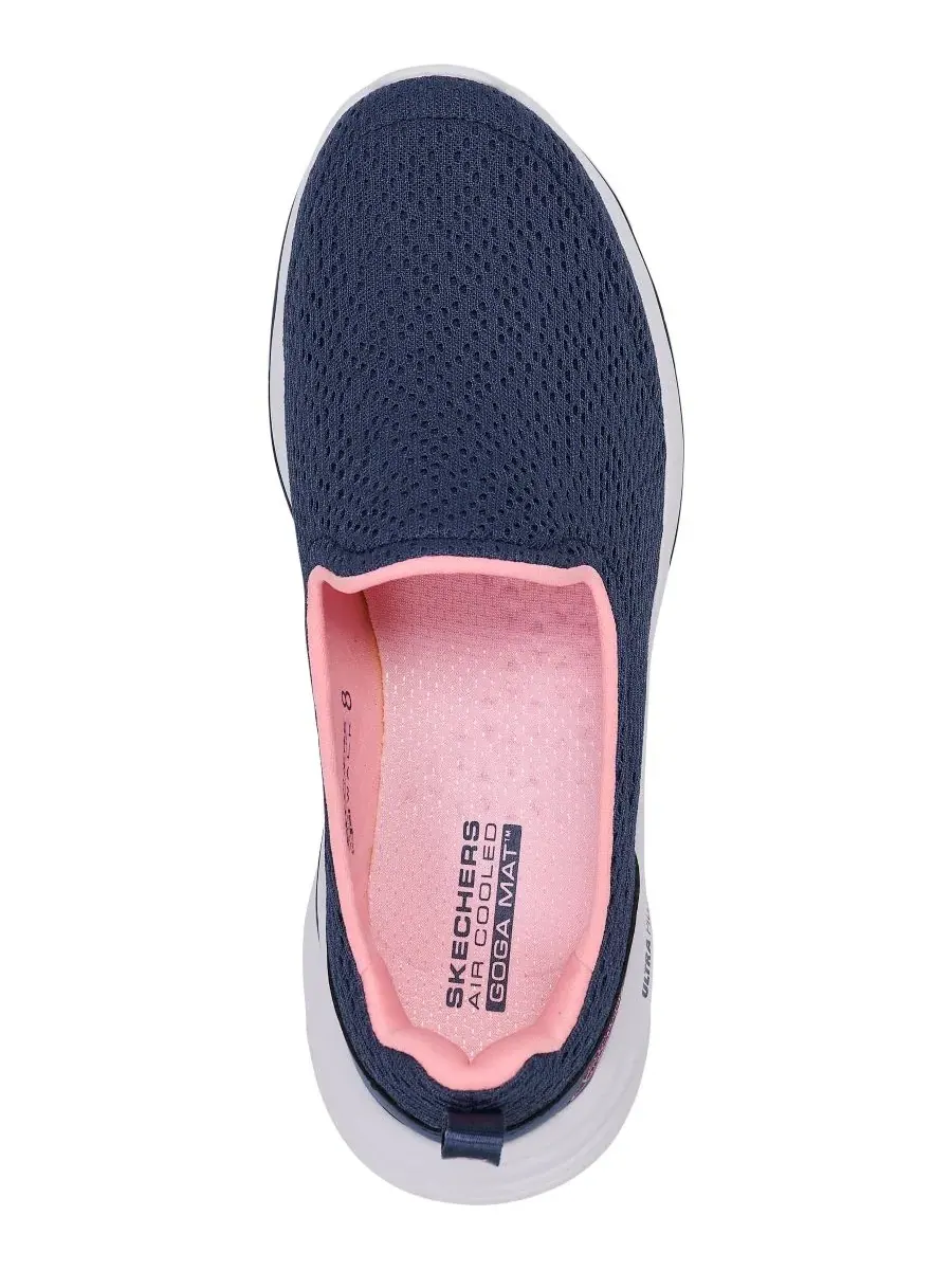 Женские слипоны для ходьбы GO WALK 8 - Julietta Skechers — изображение 5 из 6, темно-синий розовый