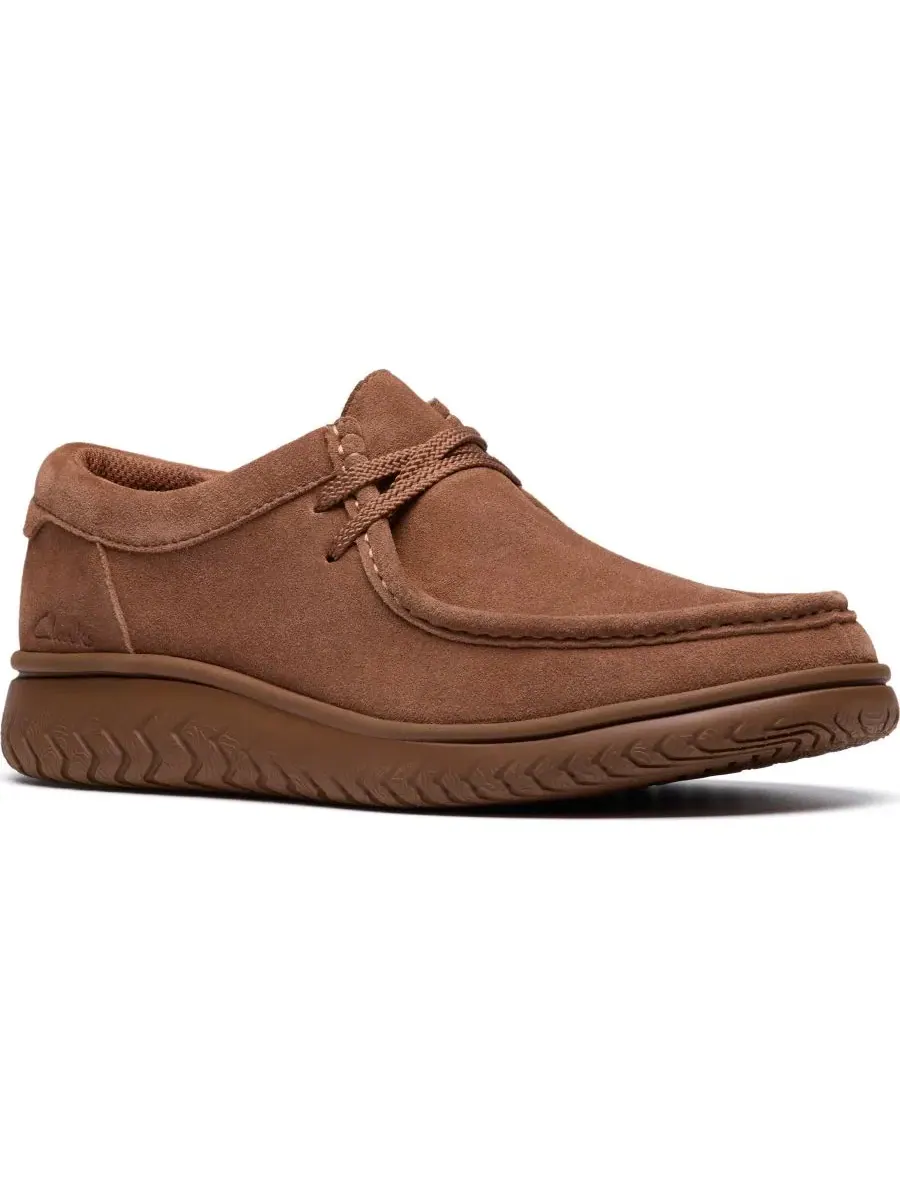 Слипоны мужские Clarks RelaxLite, низкие, повседневные, замша Cola — изображение 1 из 6