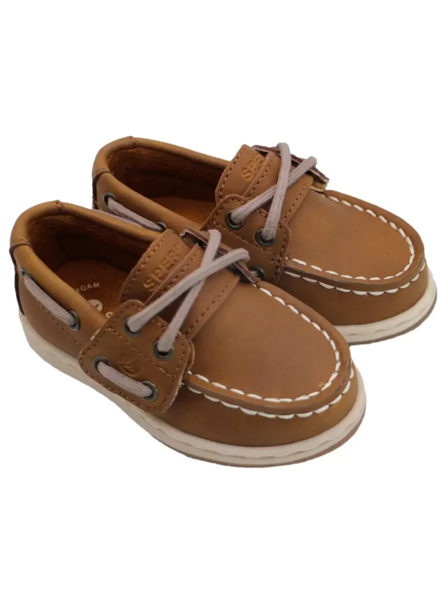 Туфли-лодочки Toddler Cup II с ремешком на липучке Sperry, Chestnut Leather