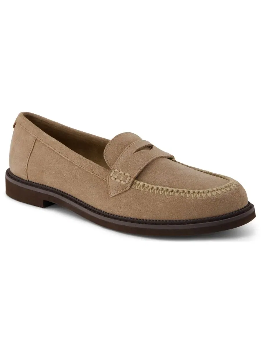 Женские слипоны-лоферы Marie Mid Taupe Suede/Deco Stitch TOMS
