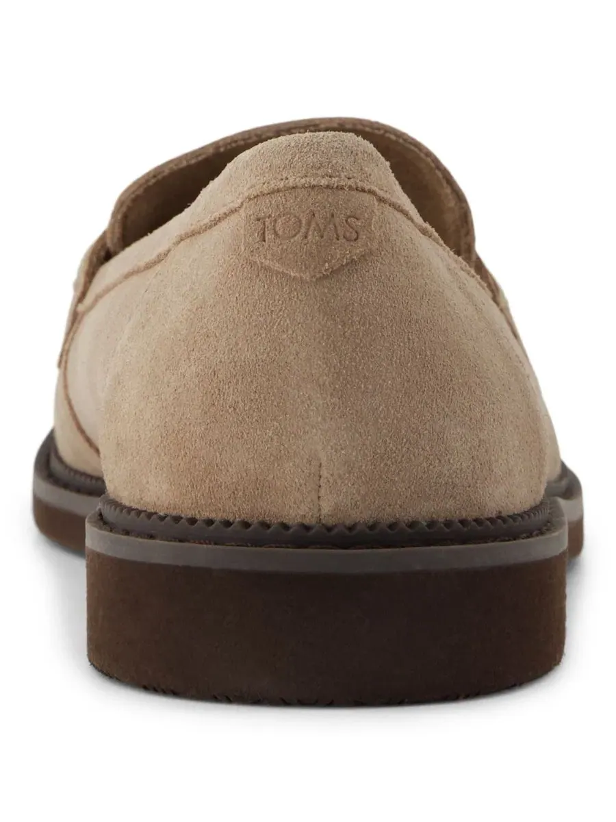 Женские слипоны-лоферы Marie Mid Taupe Suede/Deco Stitch TOMS — изображение 3 из 5, тауп