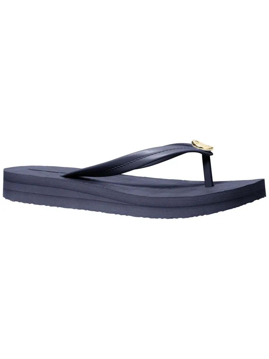 Женские шлепанцы и сандалии Posie Michael Kors, Dress Blues Croc — изображение 1 из 3