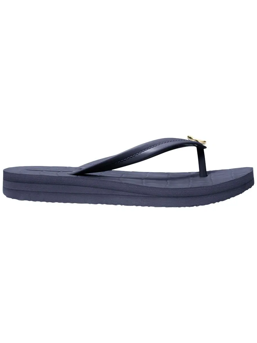 Женские шлепанцы и сандалии Posie Michael Kors, Dress Blues Croc — изображение 2 из 3