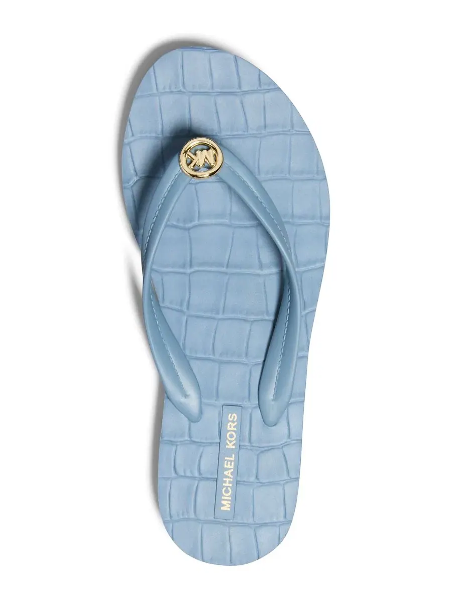 Женские шлепанцы и сандалии Posie Michael Kors, Chambray Croc — изображение 3 из 4