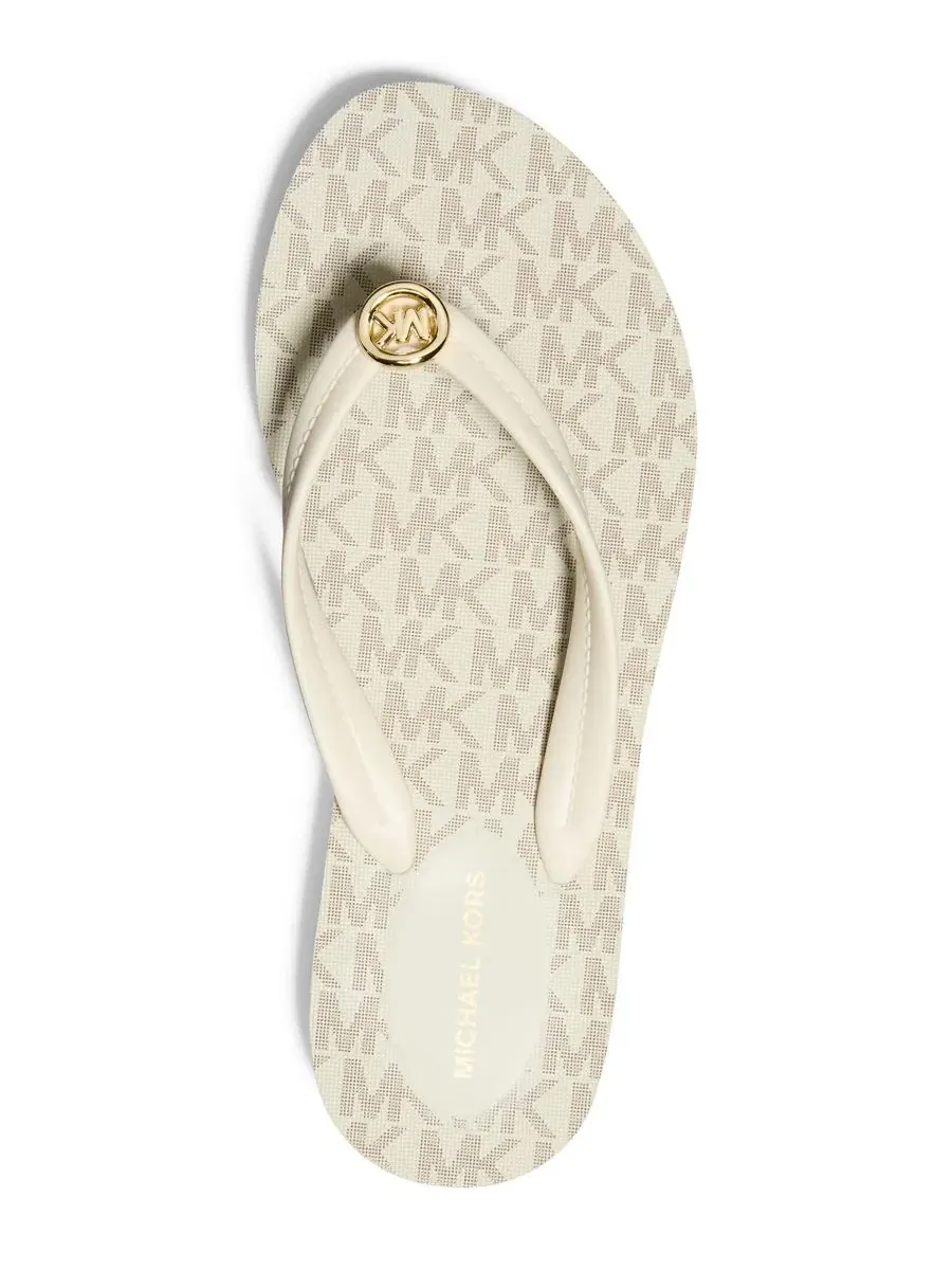 Женские шлепанцы и сандалии Posie Michael Kors, Vanilla Logo — изображение 3 из 4
