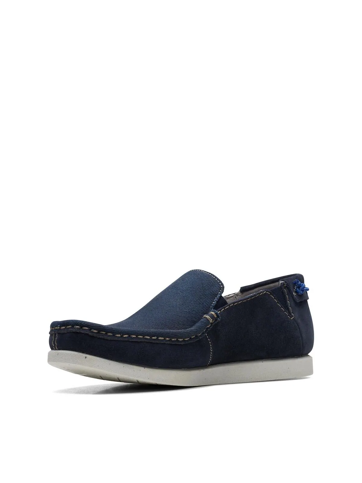 Степ-слипоны мужские Clarks Shacrelite, легкие, винтажные — изображение 5 из 6, темно-синий