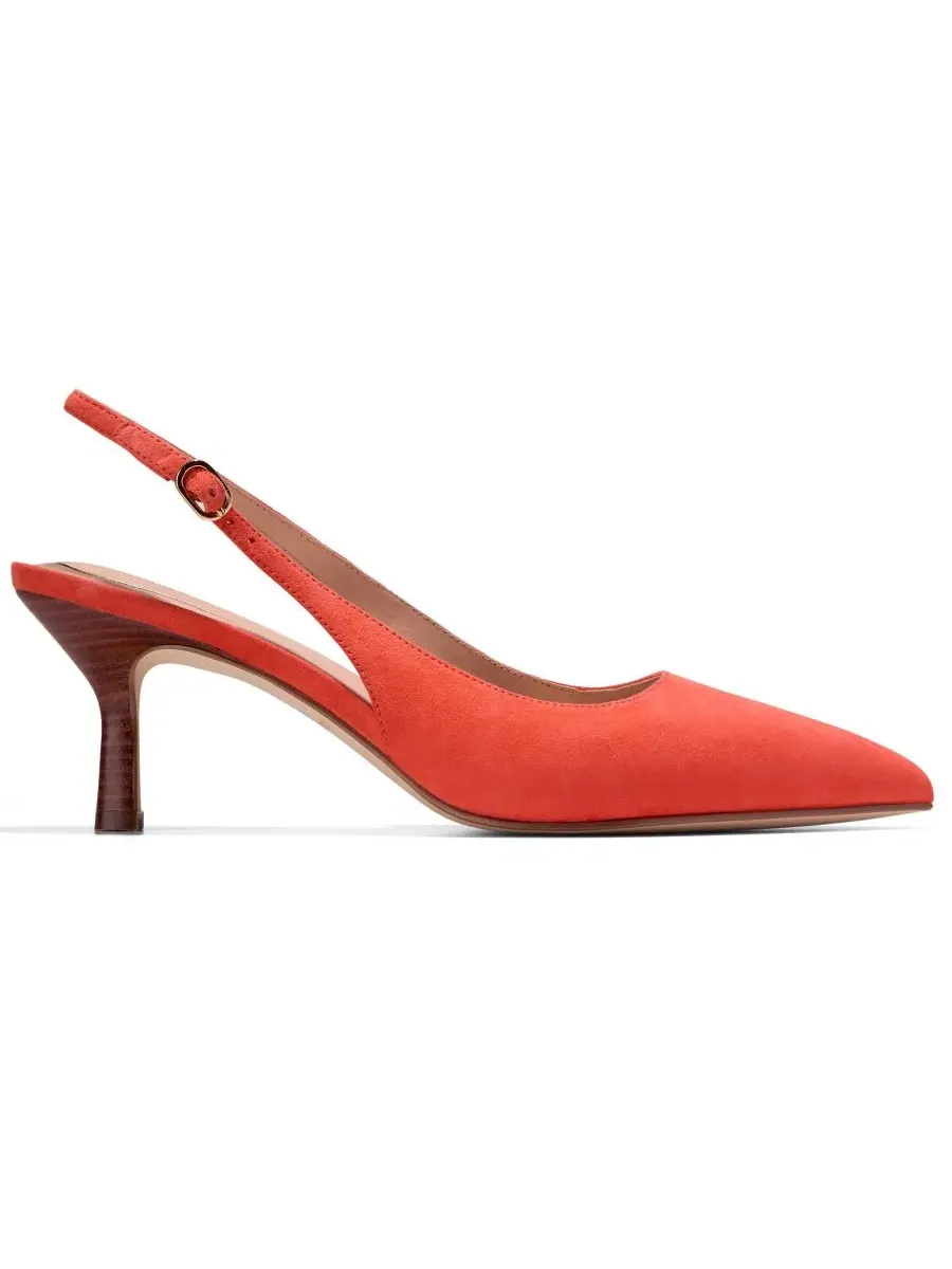 Туфли-лодочки с ремешком Hansell Slingback Cole Haan, Summer Fig Suede — изображение 2 из 5