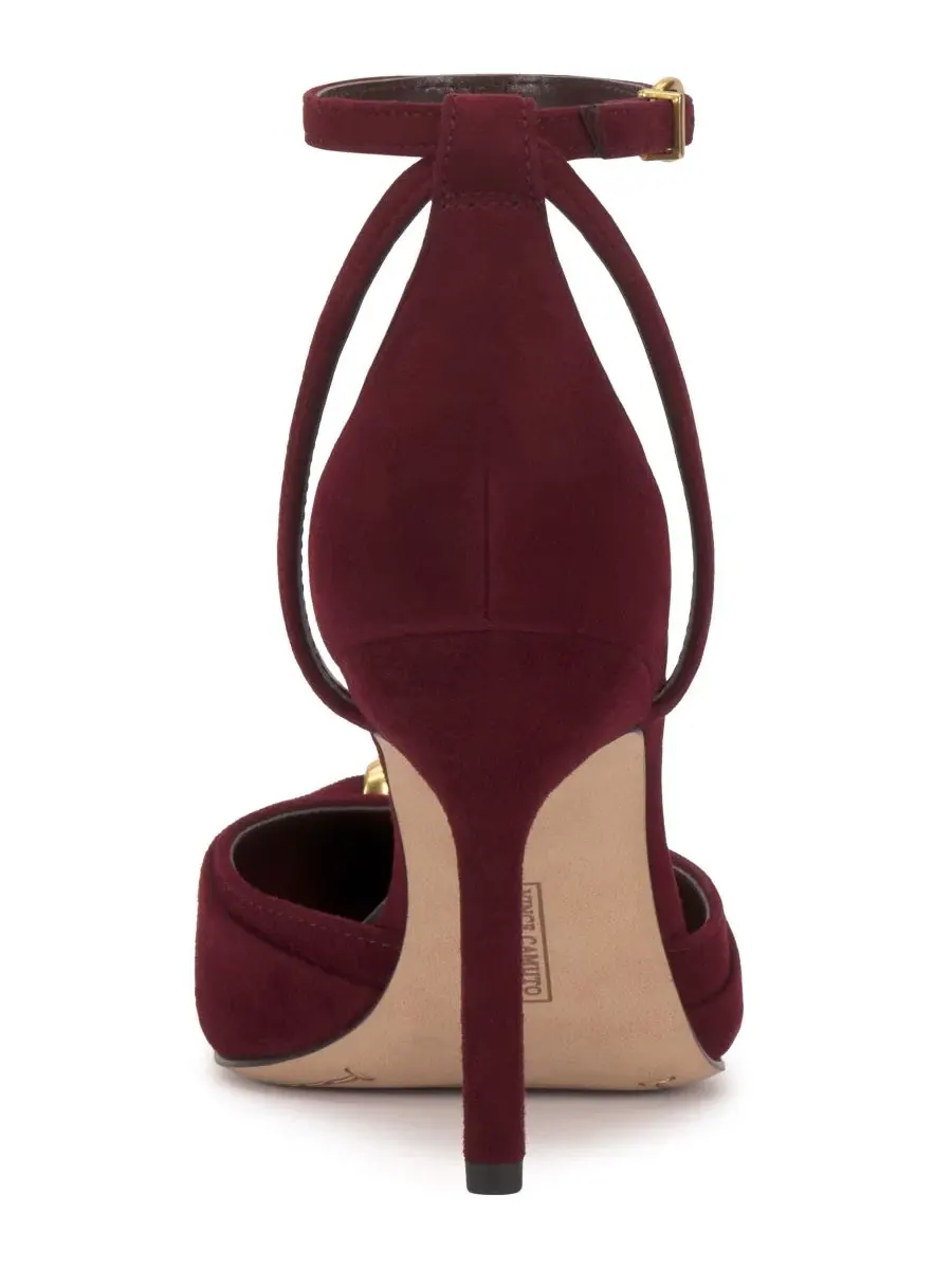 Туфли-лодочки Mallie с острым носком Vince Camuto, Pomegranate Suede — изображение 3 из 5