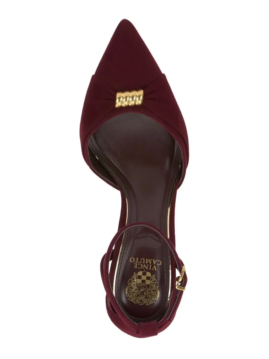 Туфли-лодочки Mallie с острым носком Vince Camuto, Pomegranate Suede — изображение 4 из 5