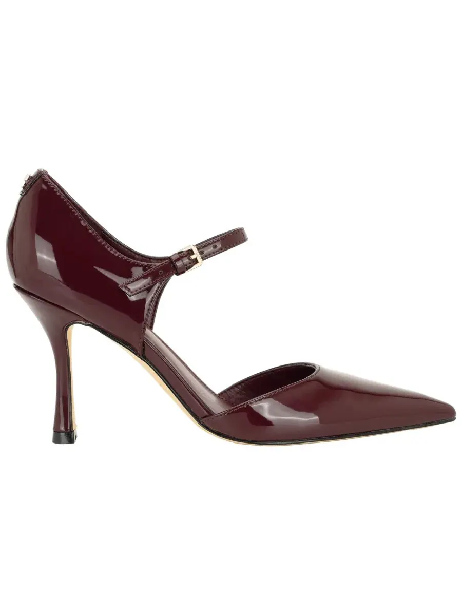 Туфли-лодочки Brynia с острым мысом и ремешком на каблуке-шпильке Calvin Klein, True Garnet Patent — изображение 2 из 5