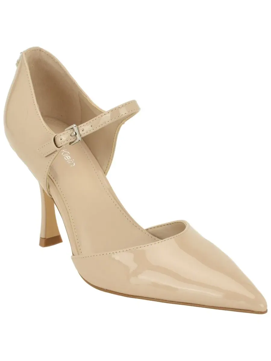 Туфли-лодочки Brynia Mary Jane на каблуке-шпильке Calvin Klein, Mod Taupe Patent