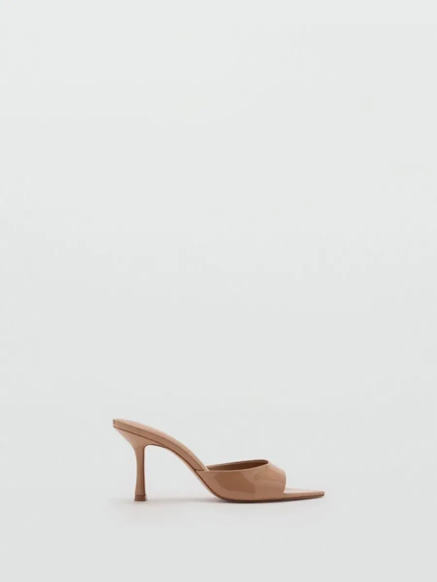 Босоножки на каблуке с острым носком Mango, Light Pastel