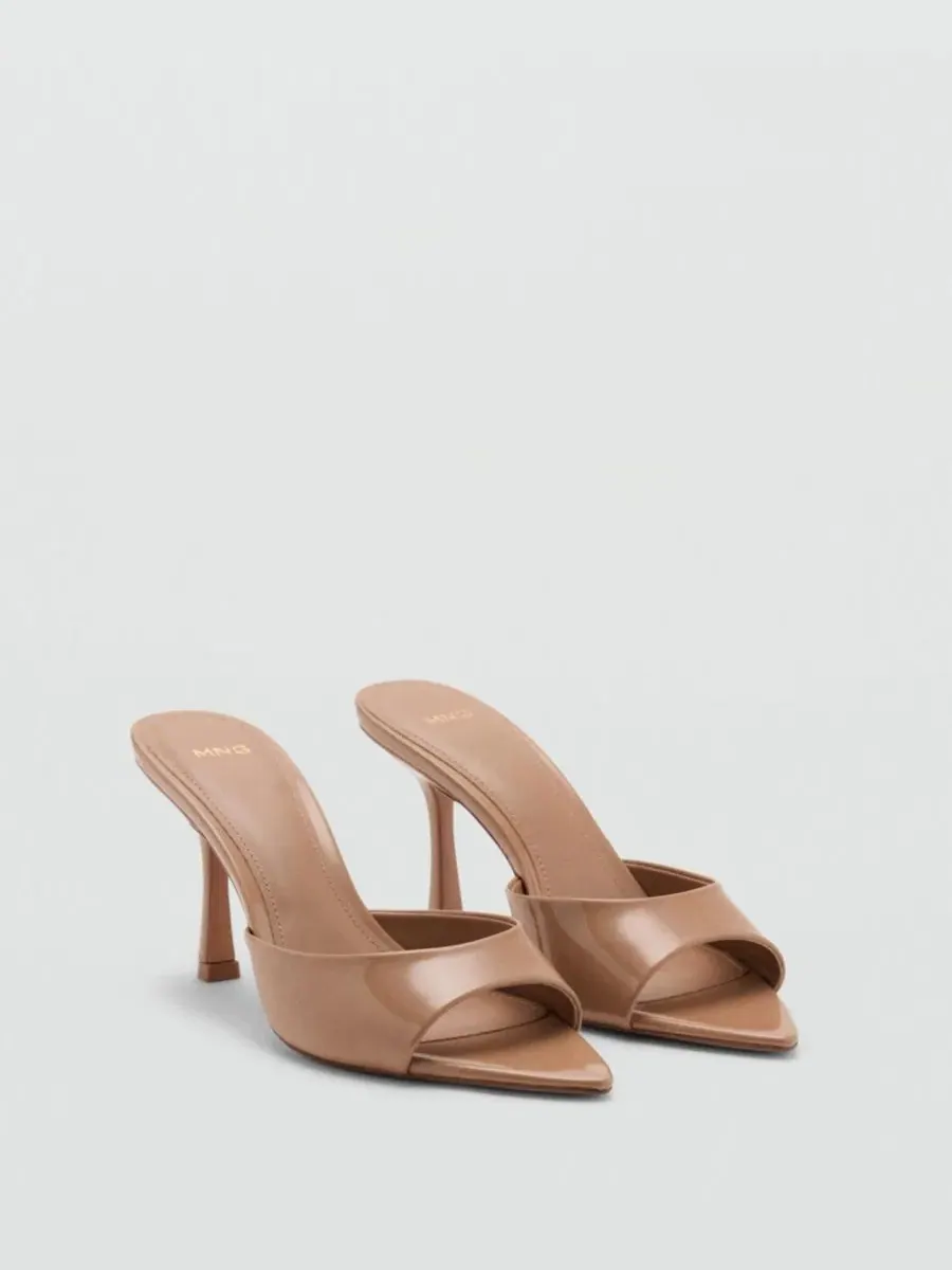 Босоножки на каблуке с острым носком Mango, Light Pastel — изображение 4 из 4