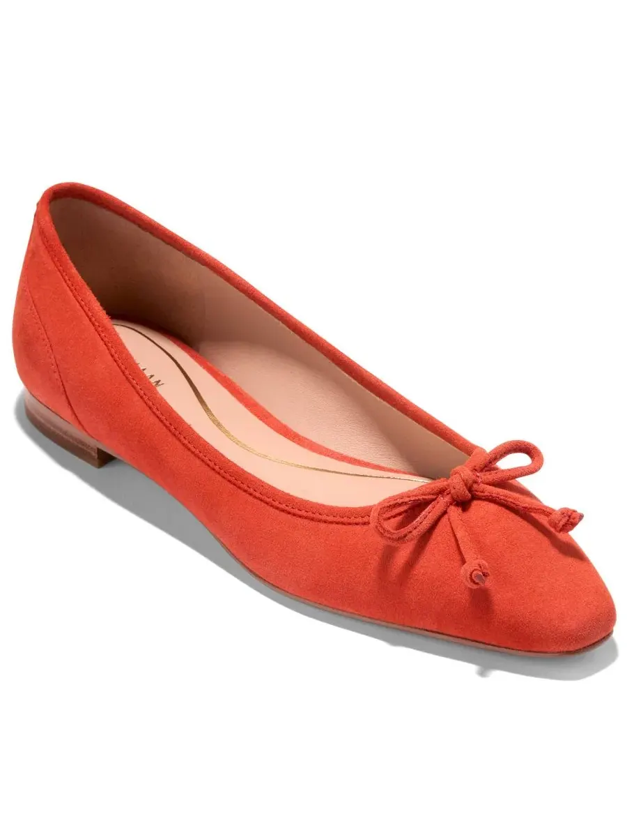 Балетки Paget с бантом Cole Haan, Summer Fig Suede