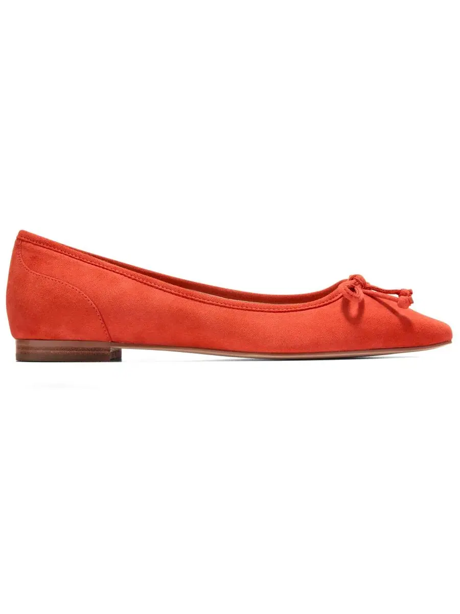 Балетки Paget с бантом Cole Haan, Summer Fig Suede — изображение 2 из 5