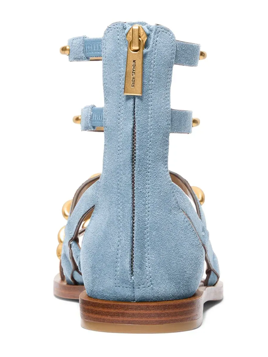 Женские сандалии-гладиаторы Noa с открытым носком на плоской подошве Michael Kors, Chambray Suede — изображение 3 из 4