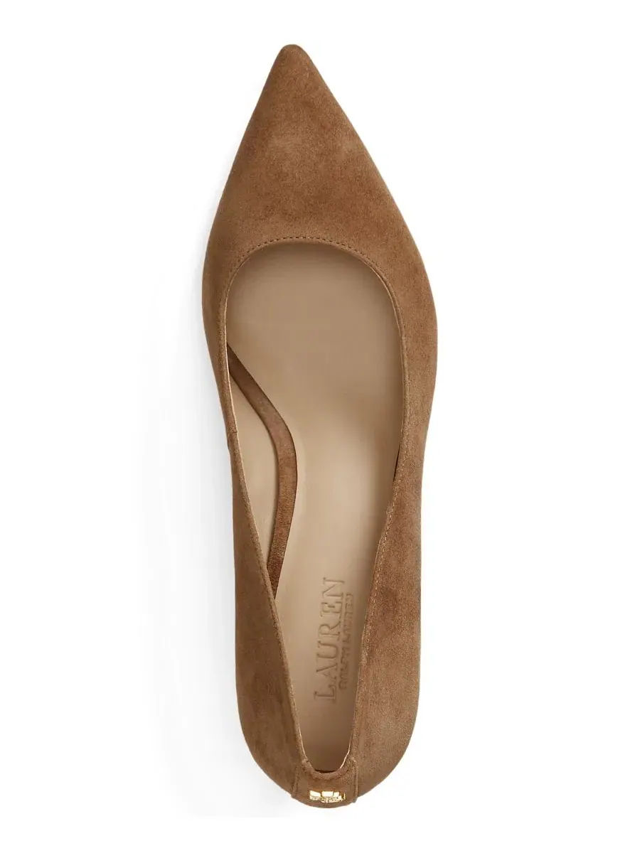 Туфли-лодочки Adrienne на каблуке 5 см Lauren Ralph Lauren, Light Tobacco — изображение 4 из 4