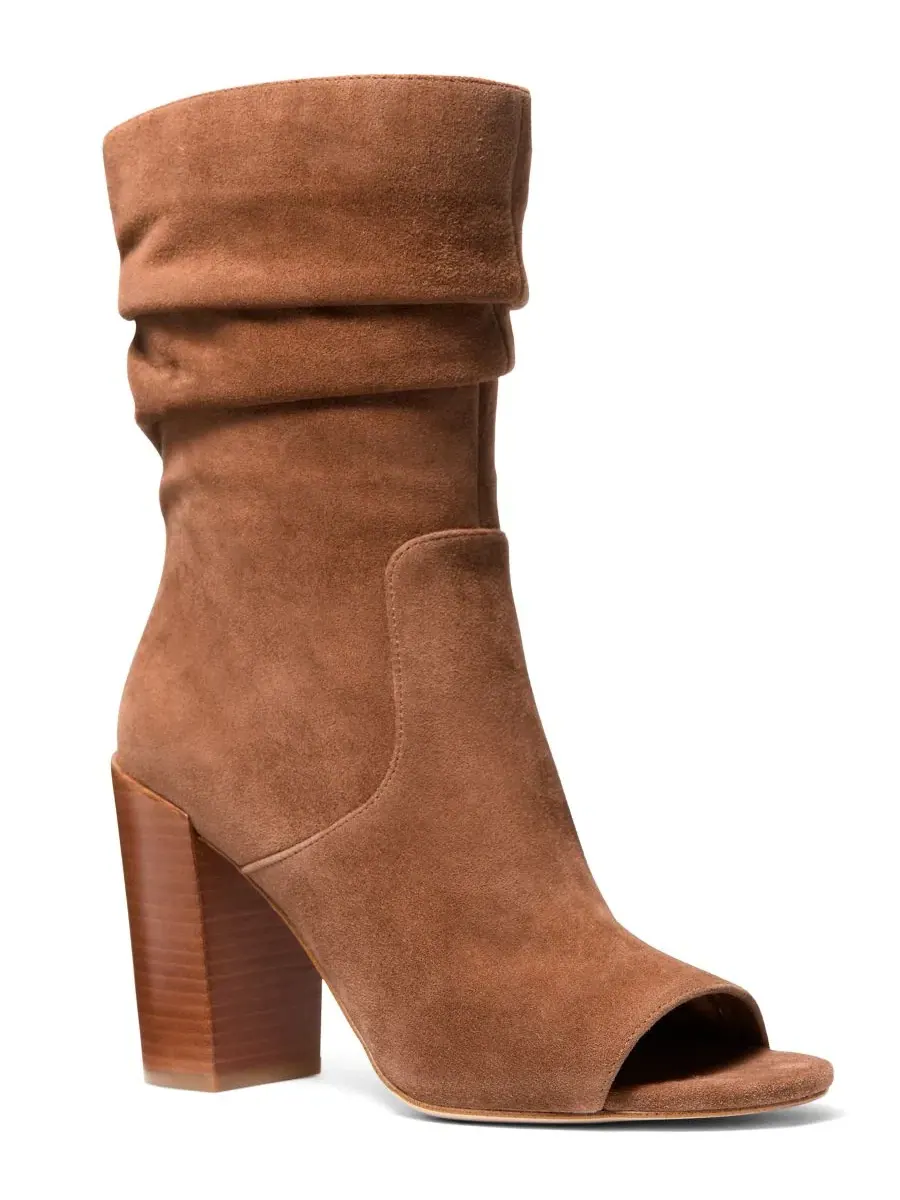 Ботинки-челси Shayna на каблуке Michael Kors, Luggage Suede