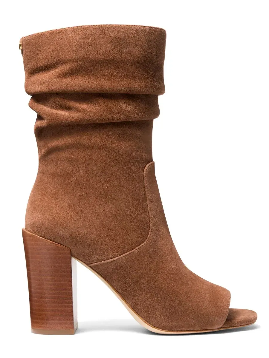 Ботинки-челси Shayna на каблуке Michael Kors, Luggage Suede — изображение 2 из 4